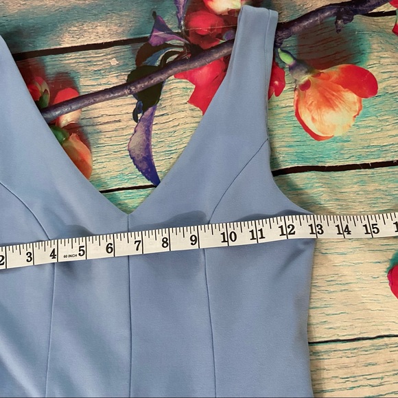 FOREVER NEW Women Midi Fit & Flare Sleeveless Sky Blue Dress Size 2 AUS 6 - Picture 8 of 9